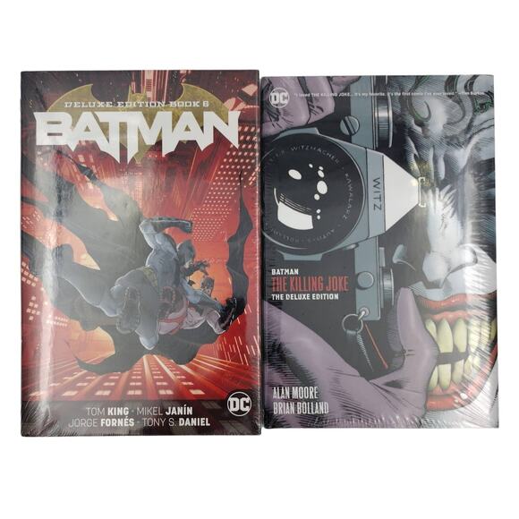 Hardcover Graphic Novel DC Trade Lot Batman Deluxe Vol 6 & Killing Joke Joker - Picture 1 of 3